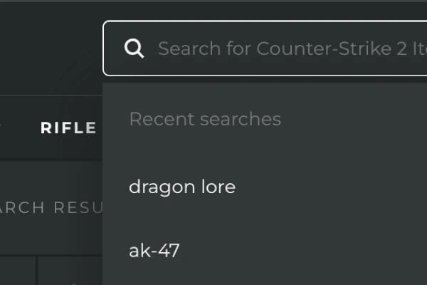 Search or browse for your favorite CS2 skins