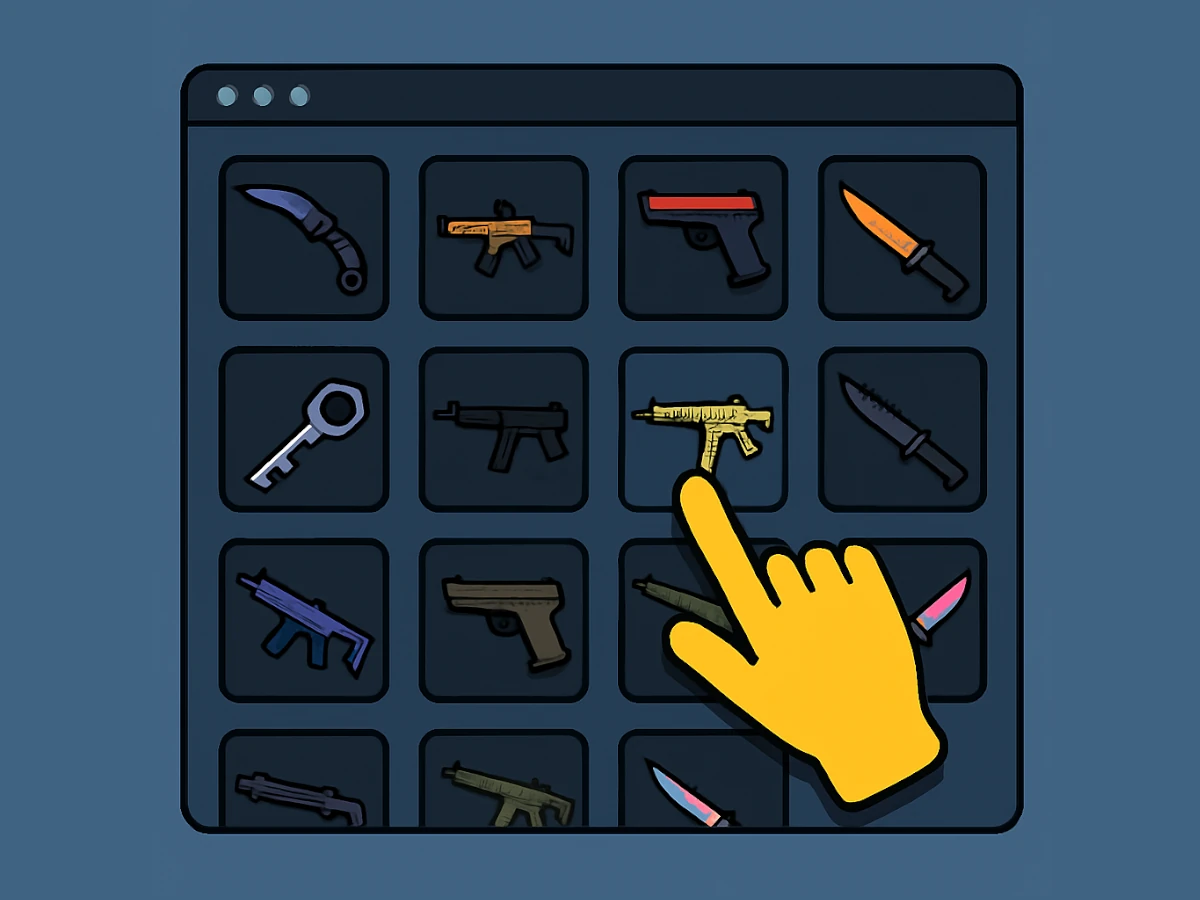 Decide which skins you want to sell