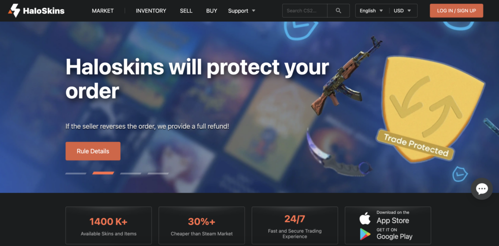 haloskins site